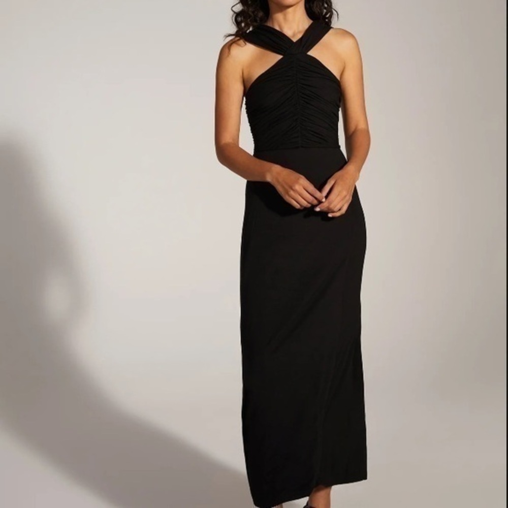 Favorite Daughter Black Halter Dress